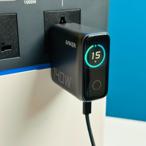 Anker Laptop Charger 140W | 4-Port | PD 3.1 | Touch Control | USB-C Cable (B2697) Chinese Version – Black