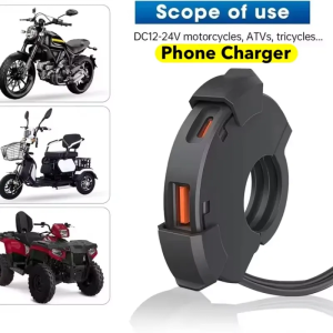 Motorcycle Handlebar Phone Fast Charger
